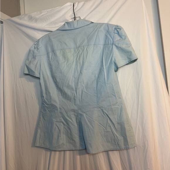 Dorothee Bis Women’s Blouse Medium | Light Blue Button-Down Women’s Blouse - Picture 8 of 10